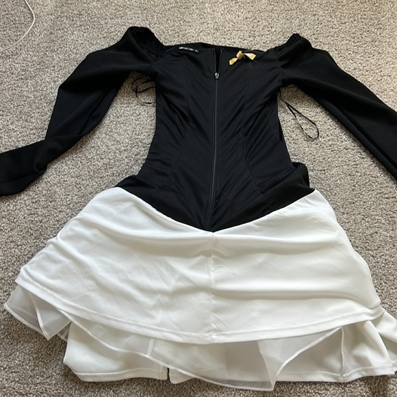 Awaylee Drop Waist Off The Shoulder Mini Dress - Picture 7 of 13